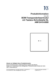 TCS AMI12410-0080 Produktinformation