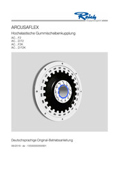 Reich Kupplungen ARCUSAFLEX AC F2K Serie Originalbetriebsanleitung