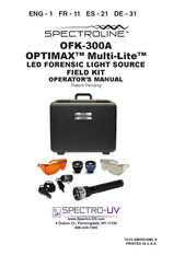 Spectroline OPTIMAX Multi-Lite OF-365AUV Bedienungsanleitung