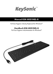 KeySonic KSK-8031INEL-B Handbuch