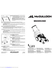 McCulloch M65H53SD Gebrauchsanleitung