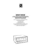 Orbit Merret OM 502 Serie Handbuch