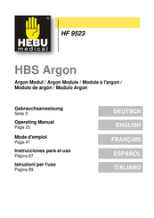 HEBU medical HBS Argon Gebrauchsanweisung