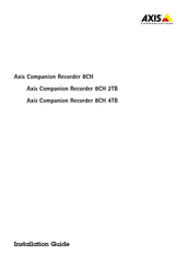 Axis Companion Recorder 8CH Installationsanleitung