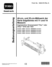 Toro EdgeSeries Serie Bedienungsanleitung