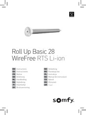 SOMFY Roll Up Basic 28 WireFree RTS Li-ion Anleitung
