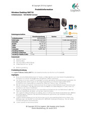 Logitech MK710 Produktinformation