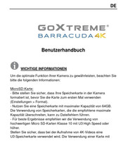 Easypix GoXtreme Barracuda 4K Benutzerhandbuch