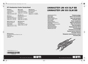 BTI UNIMASTER UM 550 SLM BB Originalbetriebsanleitung