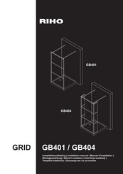 RIHO GRID GB404 Montageanleitung