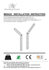 Mounting Dream MD5422 Installationsanweisungen