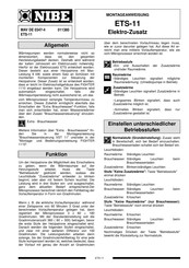 Nibe ETS-11 Montageanweisung