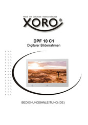 Xoro DPF 10 C1 Bedienungsanleitung