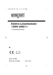 Wingart SWH 2800-1 Originalbetriebsanleitung