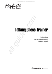 Saitek Mephisto Talking Chess Trainer Bedienungsanleitung