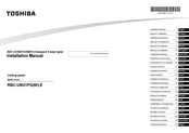 Toshiba RBC-UM21PGW-E Installationsanleitung
