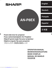 Sharp AN-P8EX Bedienungsanleitung