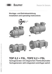 Baumer TDP 0,2 + FSL Montage- Und Betriebsanleitung