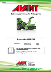 AVANT 1150 Bedienungsanleitung