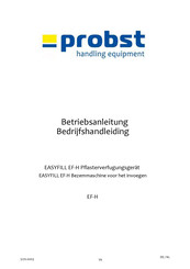 probst EASYFILL EF-H Betriebsanleitung