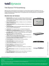 Tobii Dynavox T15 Kurzanleitung