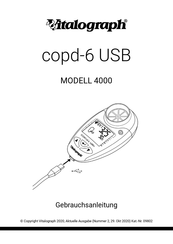 Vitalograph copd-6 USB 4000 Gebrauchsanleitung