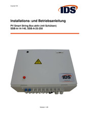 IDS SSB-A-25-250 Installation Und Betriebsanleitung