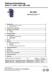 ATECO AKKUTEC 4803-0 USB Gebrauchsanleitung