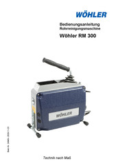Wohler RM 300 Bedienungsanleitung