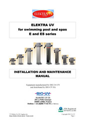 Delta UV ELEKTRA UV Installations- Und Wartungsanleitung