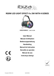 IBIZA LIGHT GOBO-RGBW12 Bedienungsanleitung