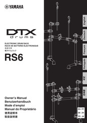 Yamaha DTX drums RS6 Benutzerhandbuch