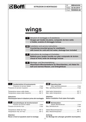 Boffi wings RHNS05 Montage- Und Serviceanleitung