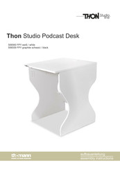 thomann Thon Studio Podcast Desk Aufbauanleitung