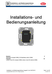 BKS 5369 Installations- Und Bedienungsanleitung