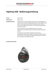Novus TagTemp-USB Bedienungsanleitung