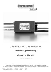 Kontronik DRIVES JIVE Pro Serie Bedienungsanleitung