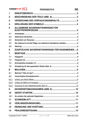 Powerplus XQ POWXQG7515 Handbuch