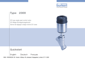 bürkert 2300 Kurzanleitung