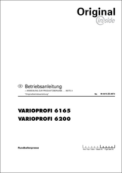 Pottinger VARIOPROFI 6165 Betriebsanleitung