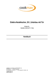Cookmax 136208 Handbuch