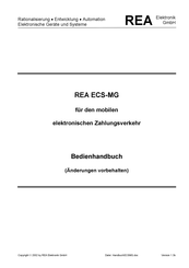 REA ECS-MG Bedienhandbuch