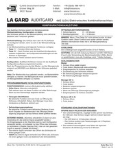 Kaba La Gard AUDITGARD 66E Konfigurationsanleitung