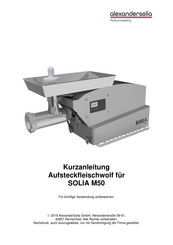 AlexanderSolia M50 Kurzanleitung