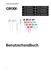 Grixx GROHIEPU01 Benutzerhandbuch