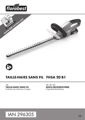 FLORABEST FHSA 20 B1 Originalbetriebsanleitung