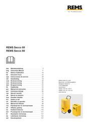 REMS Secco 80 Betriebsanleitung