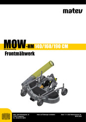 matev MOW-H/M 160 CM Betriebsanleitung