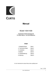 Curtis 1604 Serie Benutzerhandbuch
