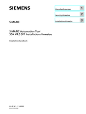 Siemens SIMATIC SDK V4.0 SP1 Installationshinweise